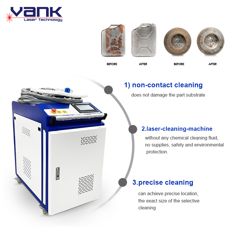 Vanklaser-Fiber Laser Cleaning Metal Machine